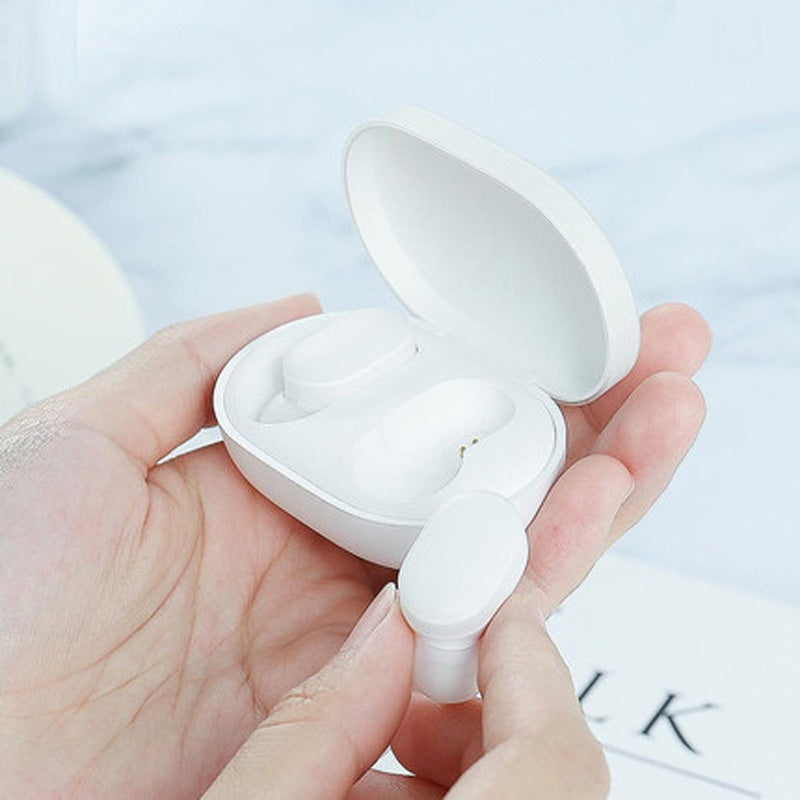 Tws Bluetooth Earphones Wireless In-Ear Earbuds- White Pi-Mart