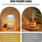 Adjustable Height Dimmable Candle Lamp Warmer With Timer Compatible With Large Jar Candles No Flame Scented Candle Wax Warmer With 2 Bulbs Mothers Day Gift Bedroom Home Decor Lootquake LLC