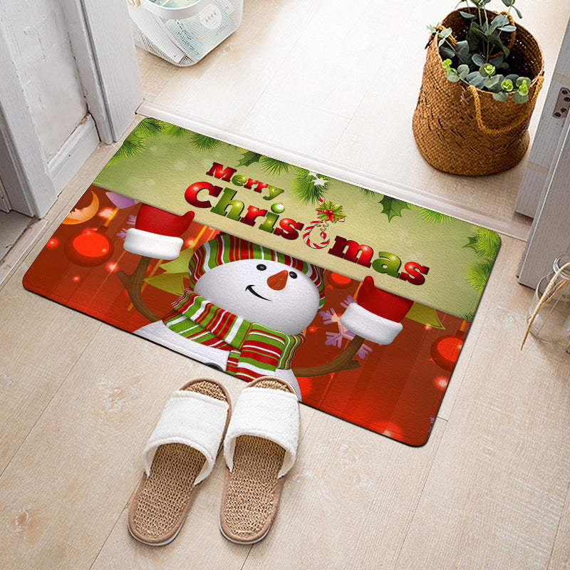 Christmas Floor Mat Bedroom Bathroom Home Absorbent Non-slip Pi-Mart