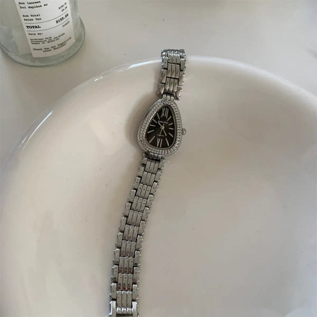Golden Snake Head Gorgeous Chain Watch Women Lootquake LLC