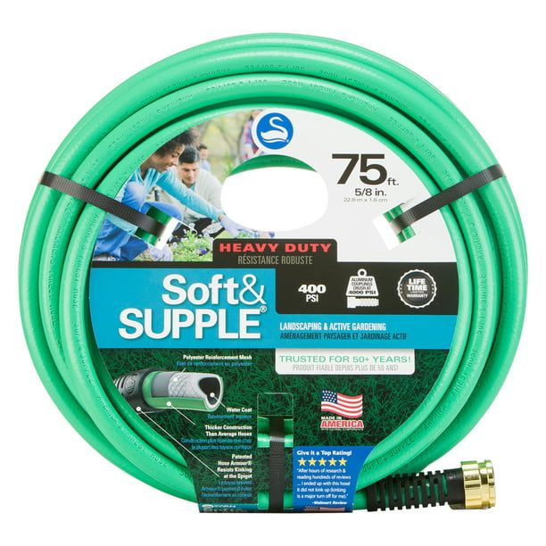Swan House SNSS58075 Soft & Supple 5/8" x 75' Garden Hose EasyOptionXY LLC