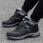 Winter Boots Women Men Warm Plush Velcro Snow Boots Climbing Hiking Shoes Pi-Mart