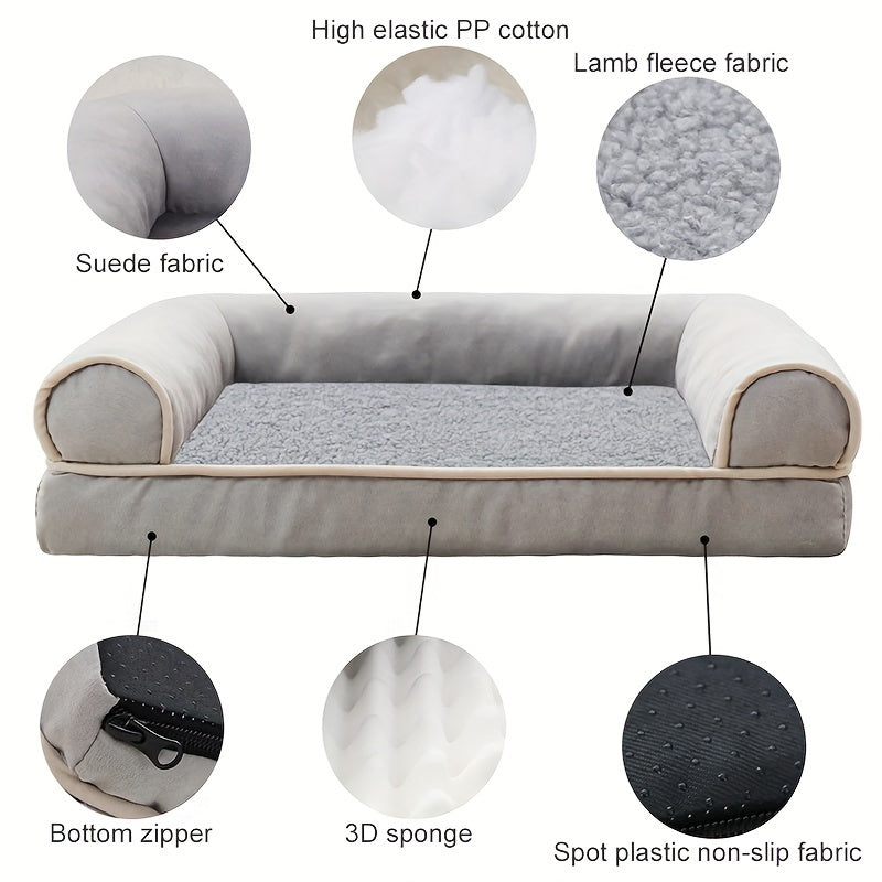 New Dog Sofa Pet Dog Bed Cat Bed Deep Sleep Dog House Square Thickened Warm Dog Mat Small Medium Large Dog House Pet Supplies Breathable Blanket Pet Dog Bed Dog Sofa Dog Bed Dog House Pet Supplies Accessories Lootquake LLC