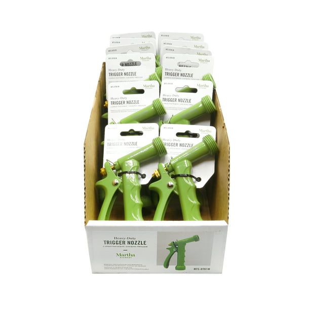 Martha Stewart MTS-RTN1M Heavy-Duty Pistol Grip Metal Hose Nozzle,3 Settings EasyOptionXY LLC