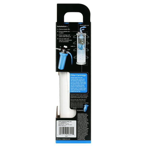 Camco EVO Premium Water Filter Replacement Cartridge | Polypropylene, White (40621) EasyOptionXY LLC