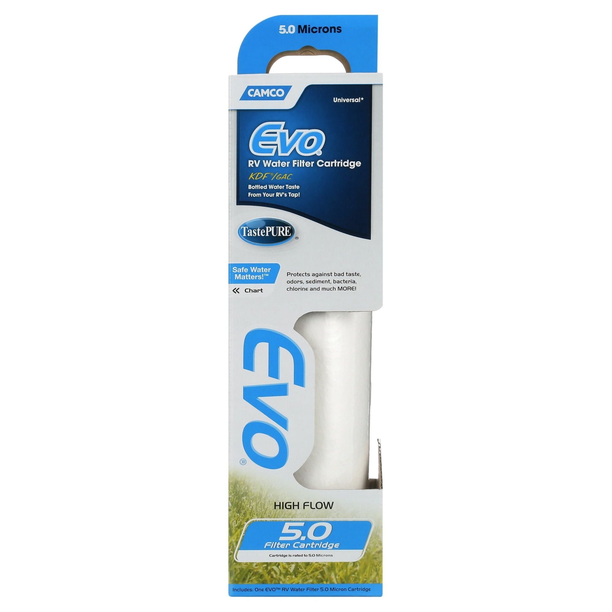 Camco EVO Premium Water Filter Replacement Cartridge | Polypropylene, White (40621) EasyOptionXY LLC