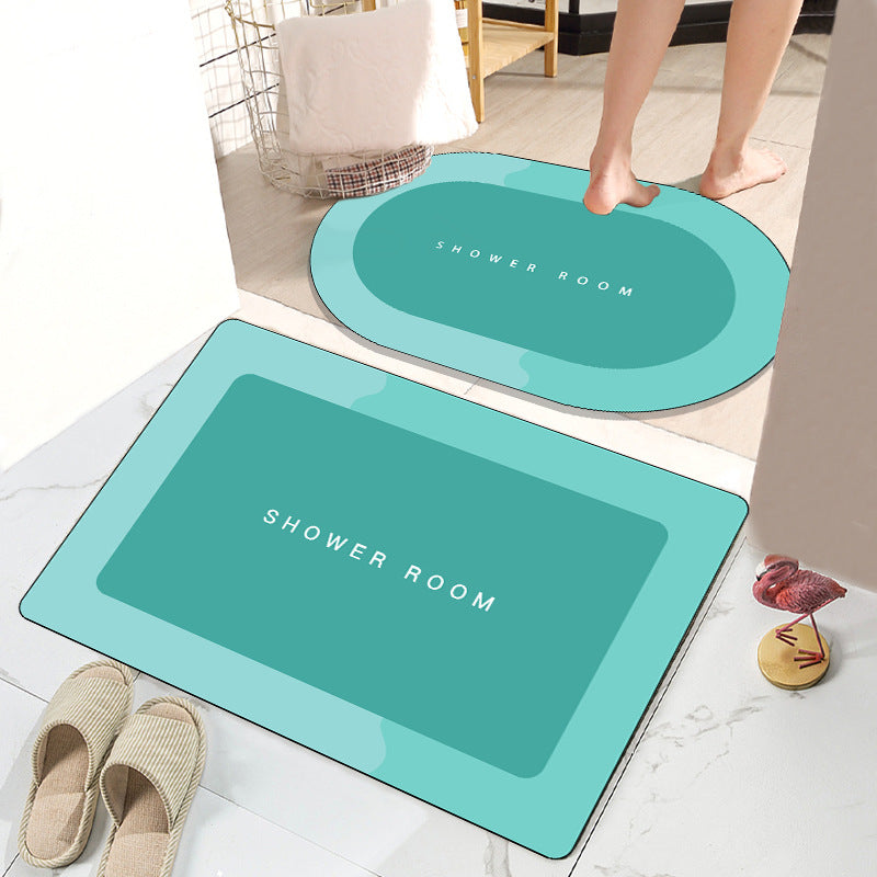 Simple Bathroom Absorbent Non-slip Floor Mat Pi-Mart