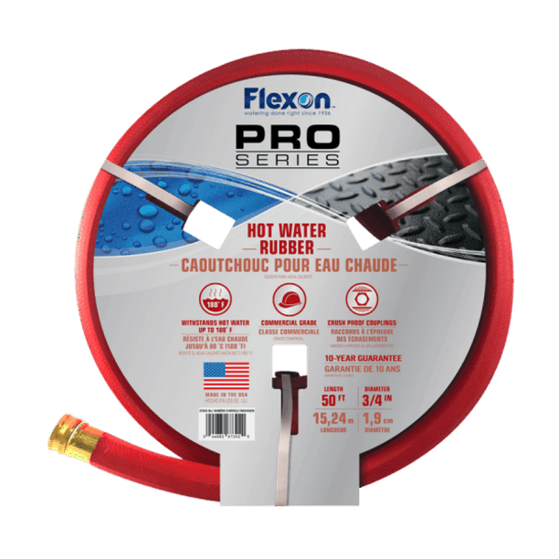 Hot Water Rubber Hose 3/4 In. X 50 Ft., Red
