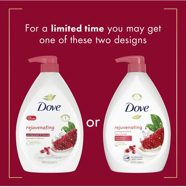 Dove Rejuvenating Pomegranate and Hibiscus Tea Body Wash 34 fl oz EasyOptionXY LLC