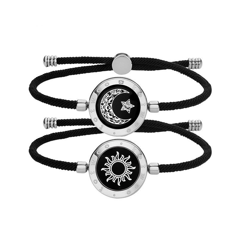 Sun-Moon Smart Sensing Couple Bracelet Pi-Mart