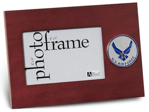 Flag Connections Aim High Air Force Medallion 4-Inch by 6-Inch Desktop Picture Frame The Military Gift Store