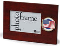 Flag Connections American Flag Medallion 4-Inch by 6-Inch Desktop Picture Frame The Military Gift Store