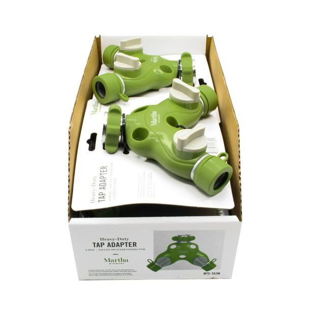 Martha Stewart MTS-TA2M 2-Way Metal Garden Hose Tap Adapter Y-Splitter EasyOptionXY LLC