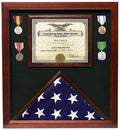 Veterans Made Flag Document Case American Flags heirlooms in a lesser quality case 4' x 6' The Military Gift Store