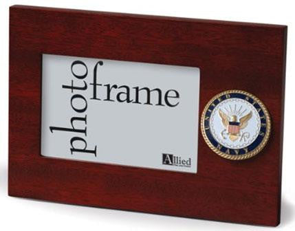 Flag Connections U.S. Navy Medallion 4-Inch by 6-Inch Desktop Picture Frame The Military Gift Store