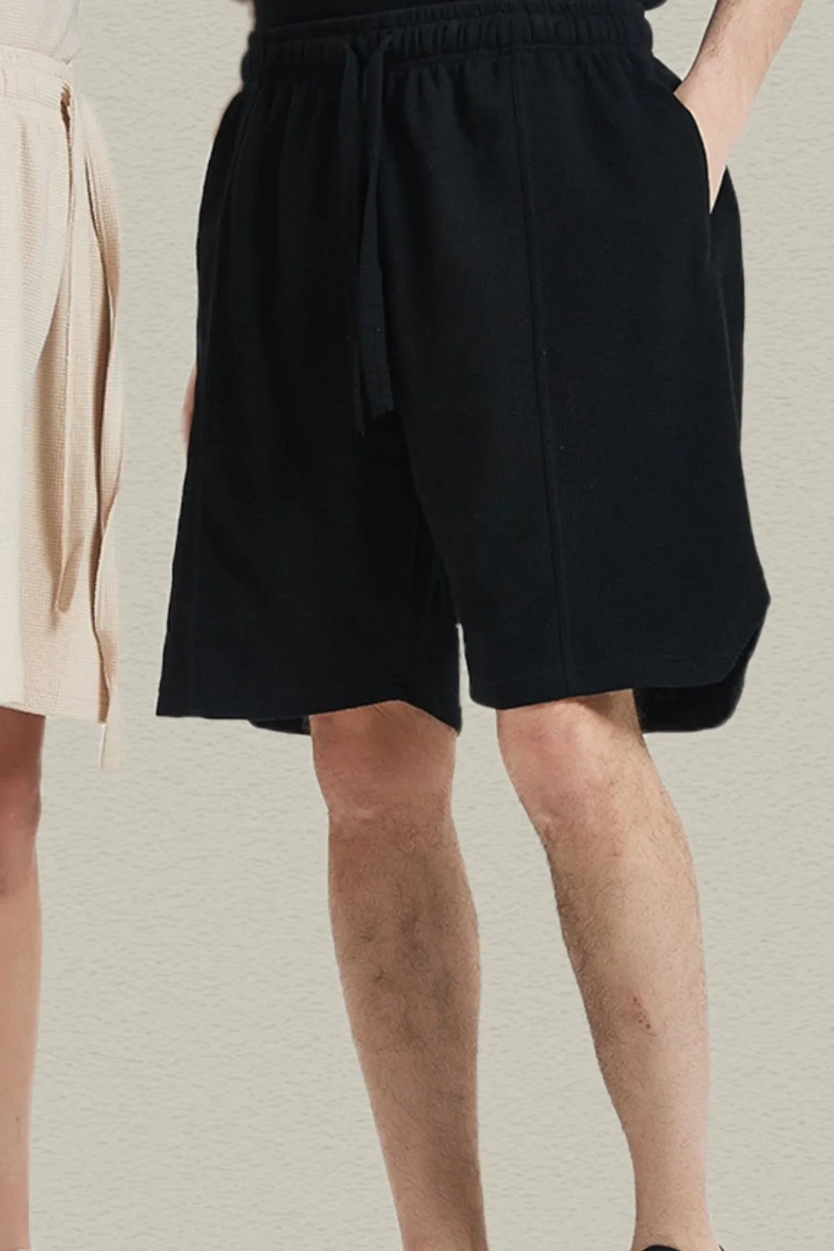 Men's Drawstring Pocketed Shorts
