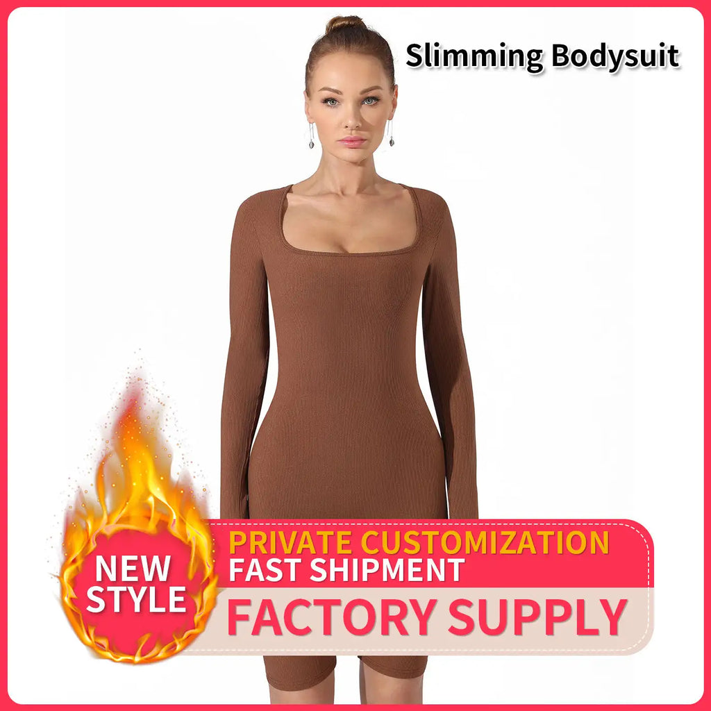 Women's Fashion Simple Solid Color Bodysuit - SJB-DIAMOND ELITES