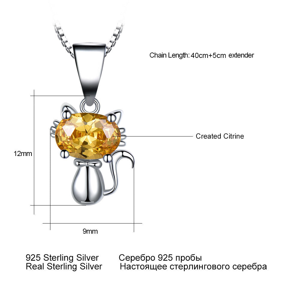 Cat body Topaz GEM PENDANT Pi-Mart