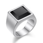 ZORCVENS Black Stone Rings for Men Pi-Mart