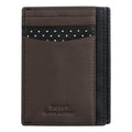 Dopp Men's Alpha RFID Front Pocket Get-Away Leather, Black