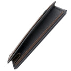 Dopp Men's Alpha RFID Front Pocket Get-Away Leather, Black
