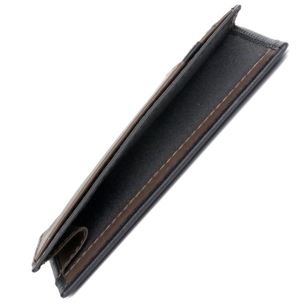 Dopp Men's Alpha RFID Front Pocket Get-Away Leather, Black