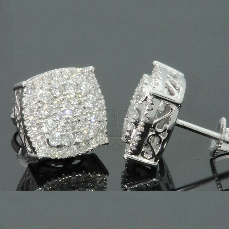 Color Stone Stud Earrings Pi-Mart