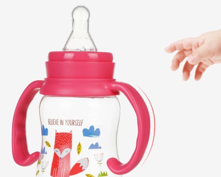 Baby Durable  Infant Nursing Bottle Feeding Cup With Grip High Quality Nipple Baby Feeding Bottle Stevvex
