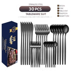 Stainless Steel Knife And Forks 30-piece Tableware Set Suit Pi-Mart