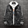 Men's Slim Denim Jacket Korean Style Trendy Handsome All-match Clothes Autumn Student Retro Jacket Men's Gown Pi-Mart