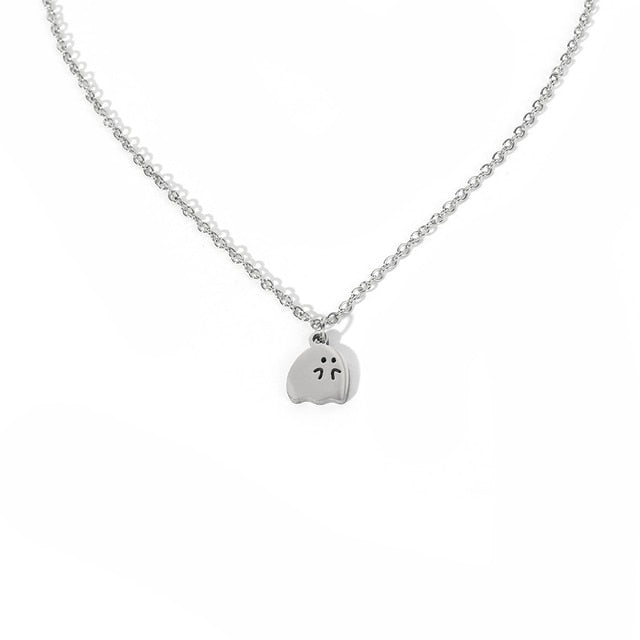 Cute Ghost Little Monster Necklace Pi-Mart
