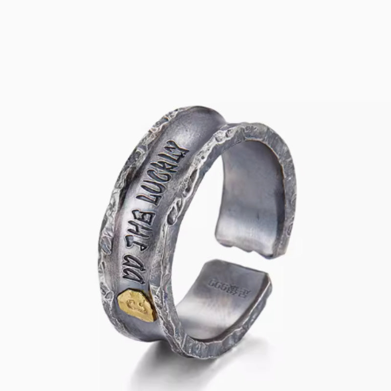 Couple Ring Men's And Women's Ring 99 Foot Silver Set Pi-Mart