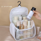 Travel Portable Cosmetic Bag – Large Capacity Unisex Hook Toilet Bag for Cosmetics Storage | Durable & Organized | Perfect for Travel and Daily Use - SJB-DIAMOND ELITES