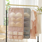 Underwear storage hanging bag, wall-mounted double-sided storage bag, underwear bra socks finishing bag, wardrobe hanging bag - SJB-DIAMOND ELITES