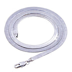 Snake Chain Platinum Plated Men`s Necklaces Pi-Mart
