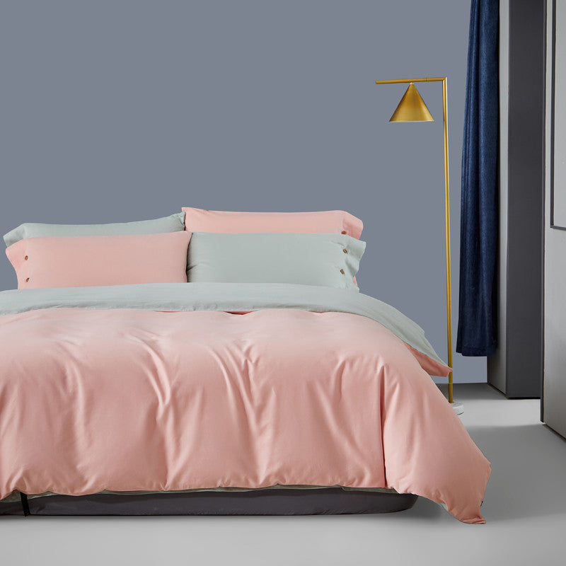 Pure Color Warm Duvet Cover Autumn And Winter Bedding Pi-Mart