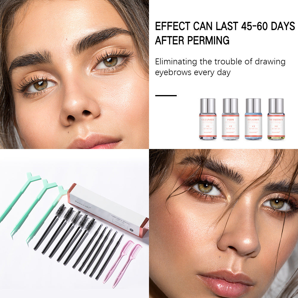 9-piece Set Cross-border Eyebrow Type Agent Eyebrow Perm Set Pi-Mart