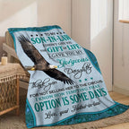 1pc Eagle Print Flannel Blanket For The Son-in-law, A Blanket For All Seasons, A Warm, Comfortable And Soft Blanket, A Sofa Bed, A Sofa For Office Camping Trips, A Nap Blanket For Home Decor, A Birthday Christmas Gift Blanket Lootquake LLC