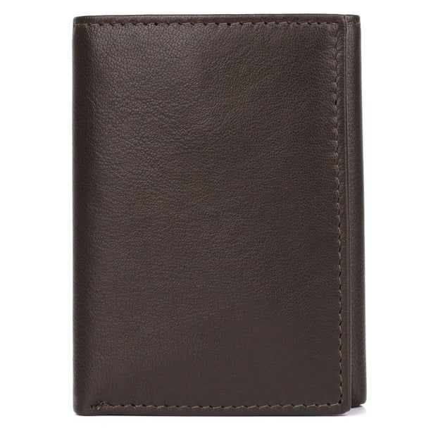 J. Buxton Men's Ridgewood Three-Fold Leather, Brown