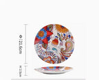 Underglaze Ceramic Tableware Bohemian Household Dishes Pi-Mart