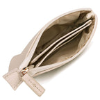 Julia Buxton Women's Pleated Coin Pouch, White Pepper