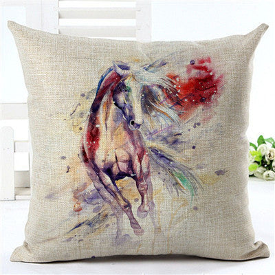 Horse pattern pillow pillowcase Lootquake LLC