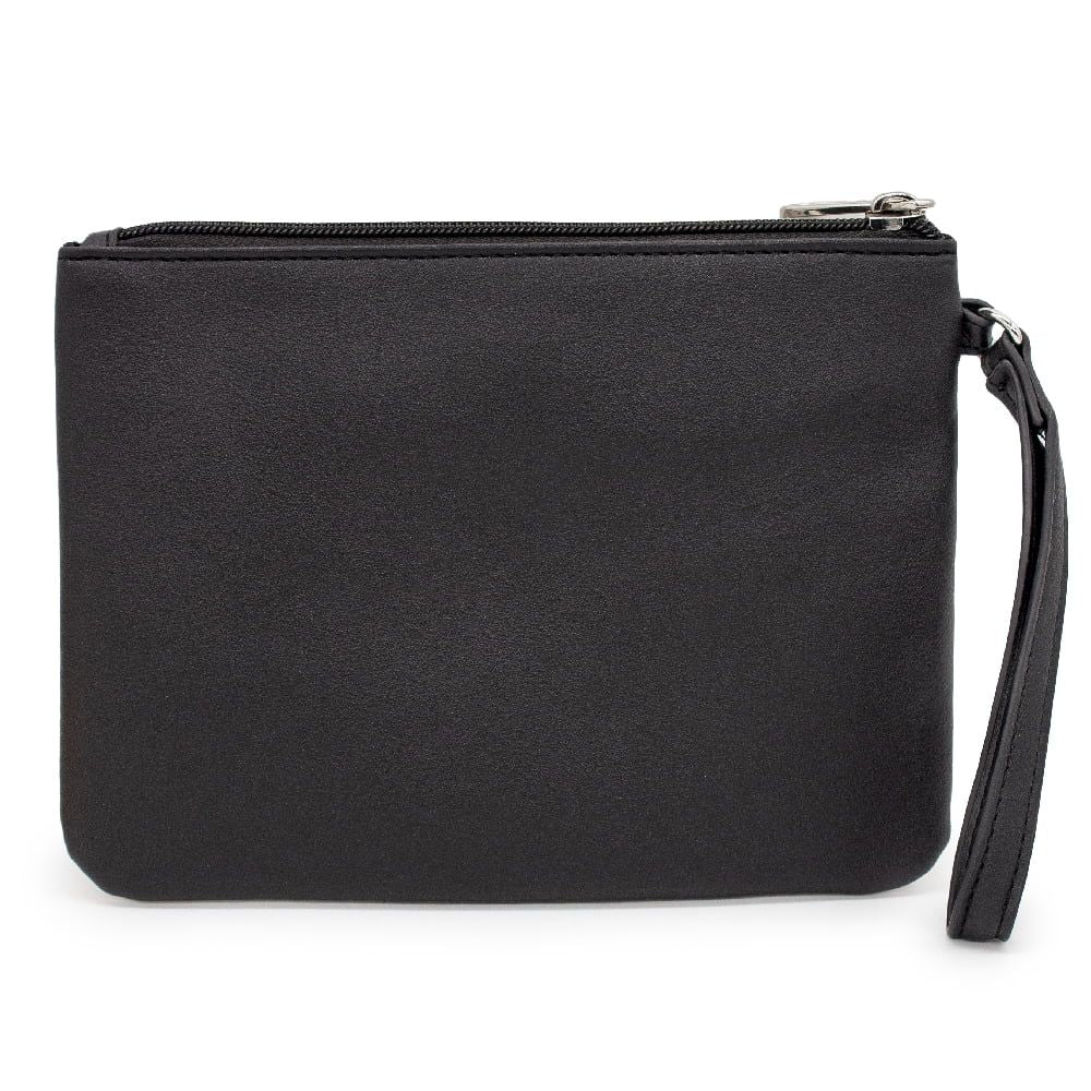 Buckle-Down Women's Disney Wallet, Single Pocket Wristlet, Disney Mickey and Friends Fab Four True Pals Group Pose Sage, Vegan Leather