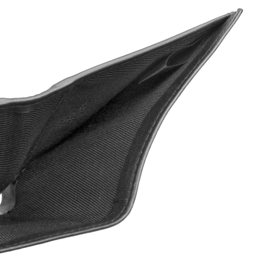 J. Buxton Men's Houston RFID Front Pocket Slimfold Leather, Black