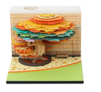 Tree House Paper Carving Notepad Creative Weekly Calendar Earth Calendar