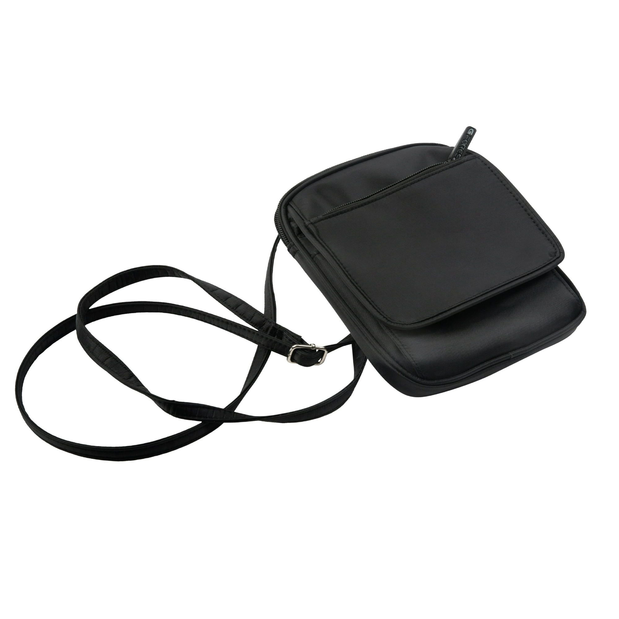 G Force Cross Body Security Pouch, RFID, Black