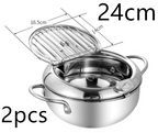 Stainless Steel Telescopic Folding Basket Frying Basket French Fries Degreasing Kitchen Tool Pi-Mart