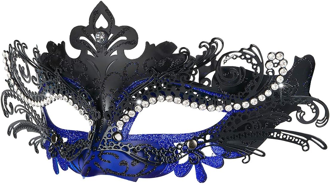 Masquerade Mask, Mardi Gras Deecorations Venetian Masks for Womens - SJB-DIAMOND ELITES
