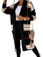 Women Stripe Sweater Casual Wear Pi-Mart