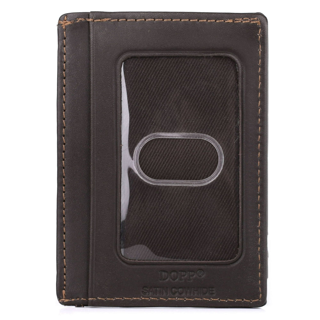 Dopp Men's Regatta Front Pocket Money Clip Leather, Brown